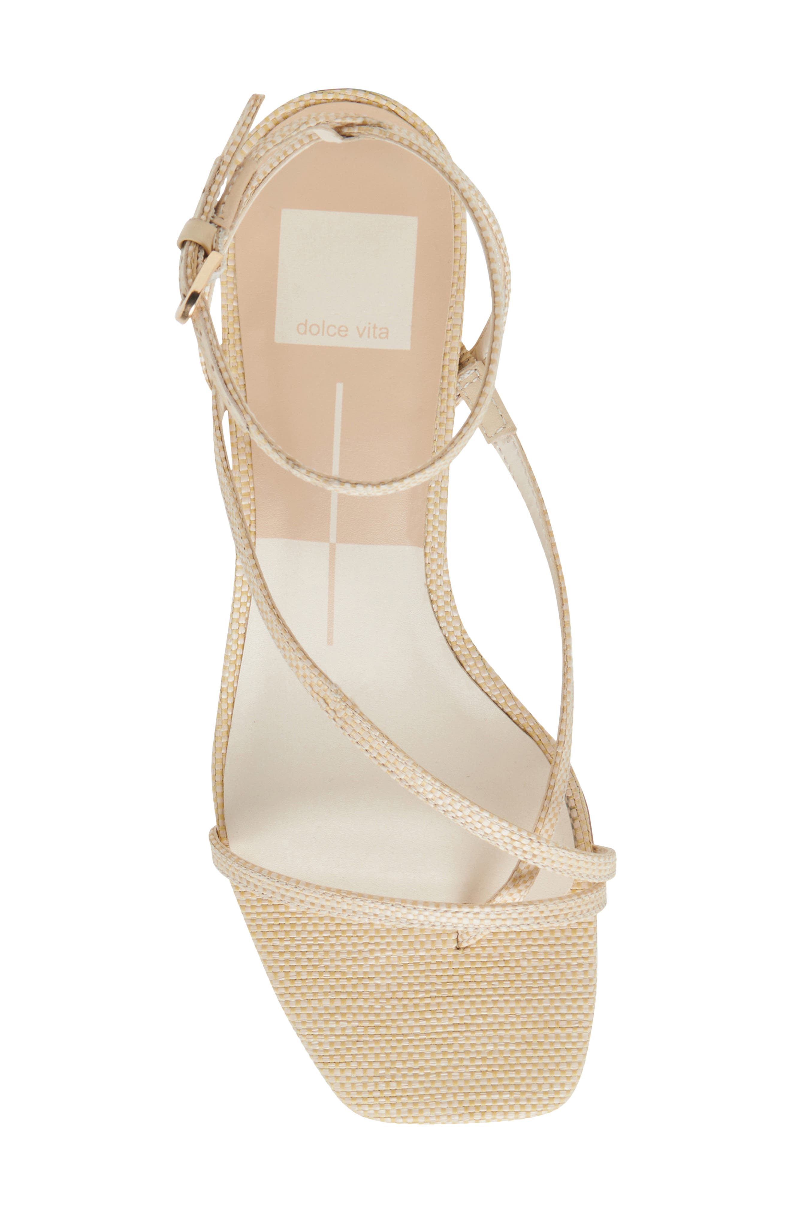 Karlos Ankle Strap Sandal, Alternate, color, NATURAL LEATHER