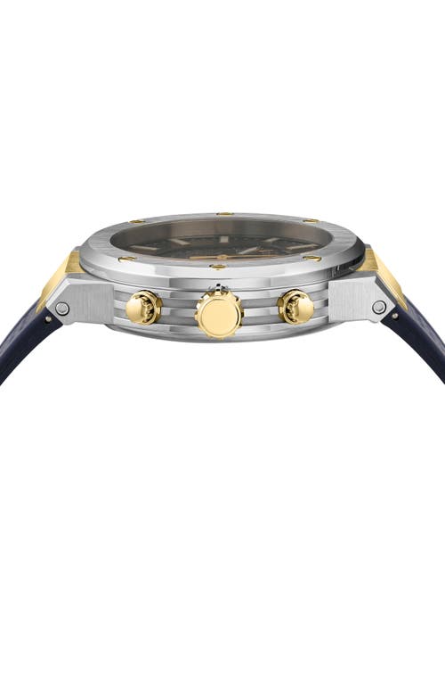 Ferragamo F-80 Chrono Silicone Watch In Stainless Steel