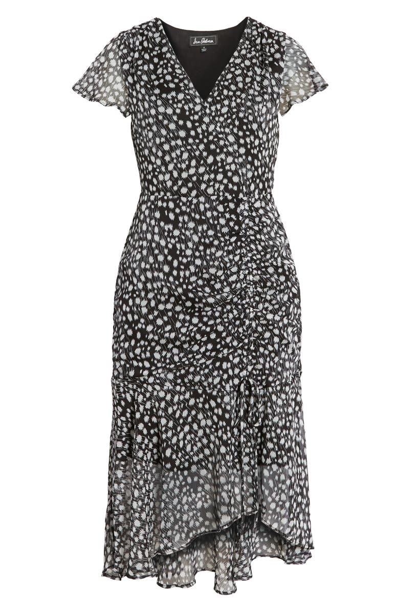 Sam Edelman Printed Ruched Midi Dress, Alternate, color, 