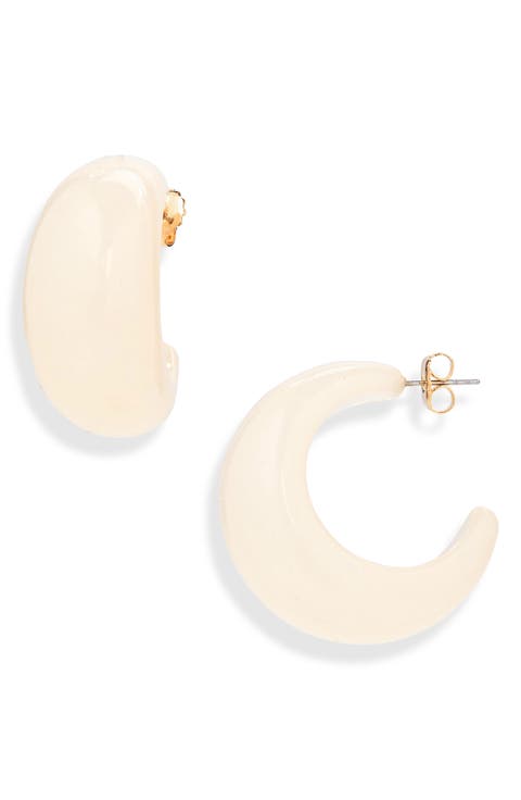 Puffy Resin Hoop Earrings