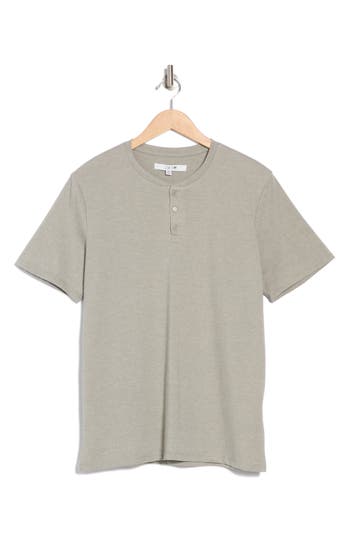Joe's Cotton Blend Henley T-shirt In Olive