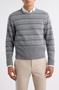 Thom Browne Fair Isle Float Jacquard Cashmere Sweater