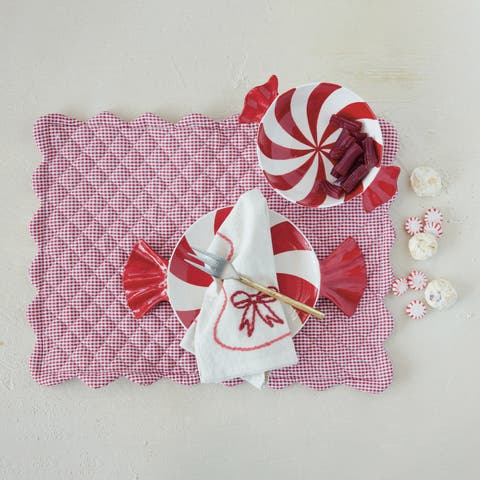Peppermint Swirl Dolomite Candy Bowl