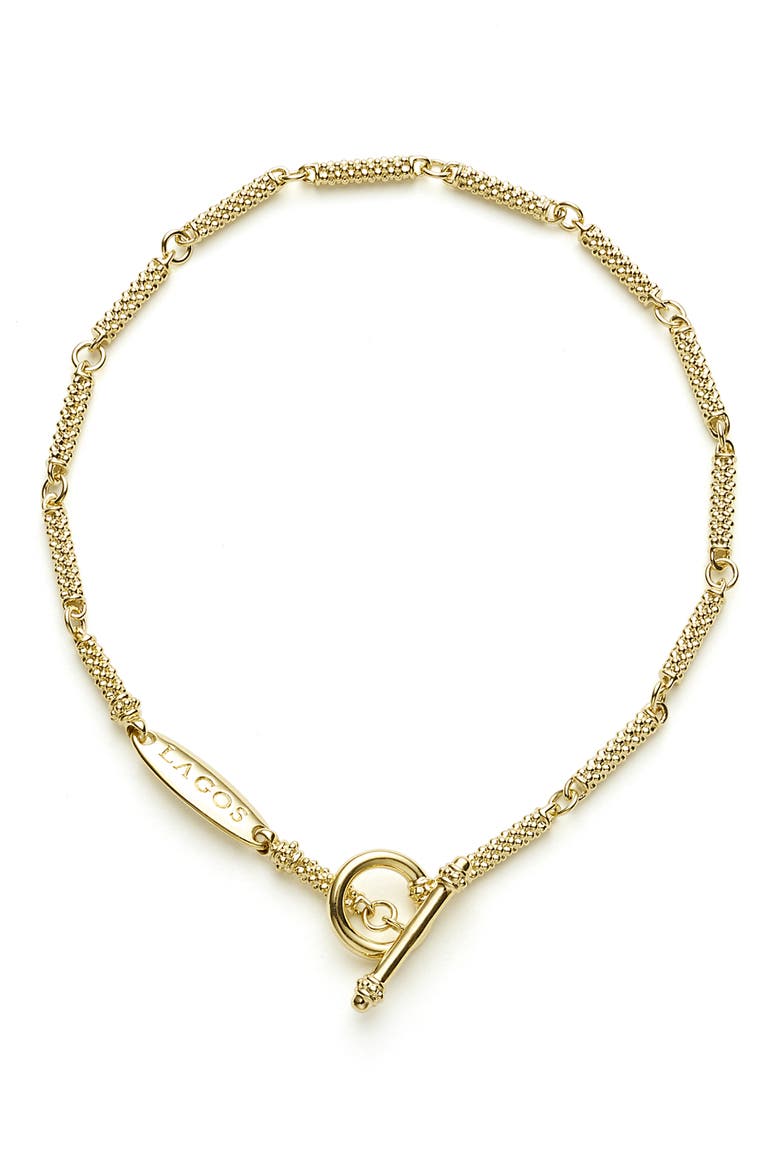 Superfine Signature Caviar Station Bracelet, Alternate, color, GOLD