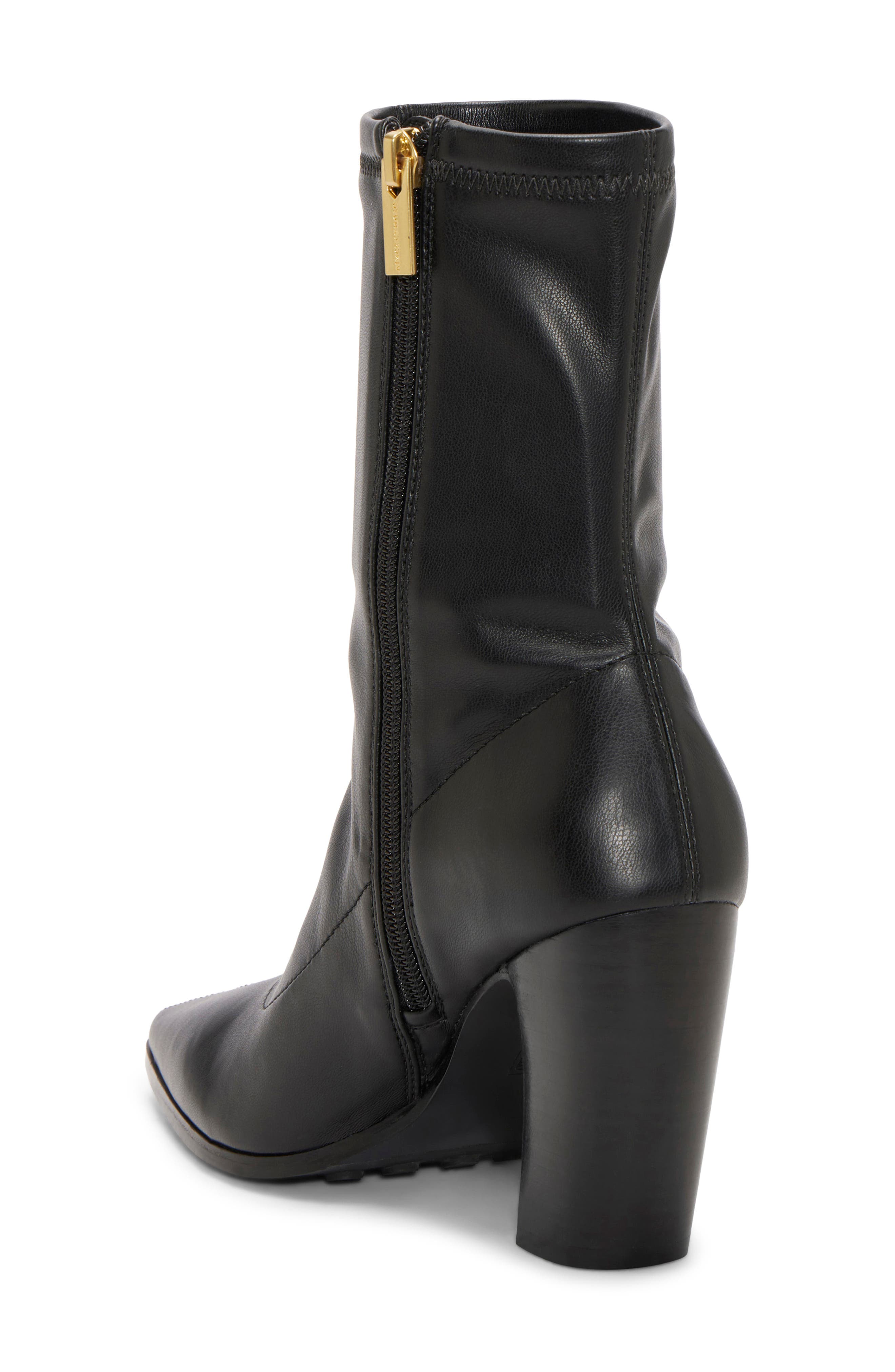 Beetric Pointy Toe Bootie, Alternate, color, BLACK
