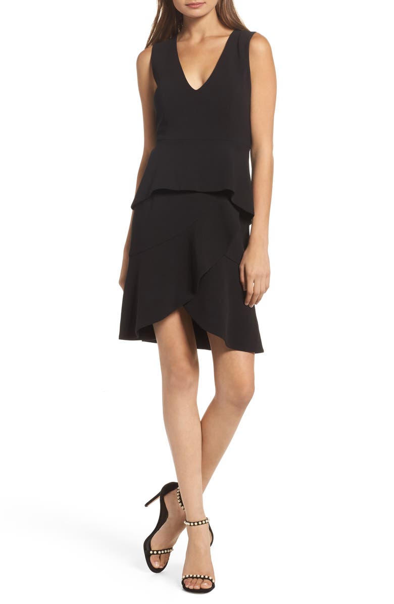 Bardot Tulip Ruffle Dress, Main, color, 