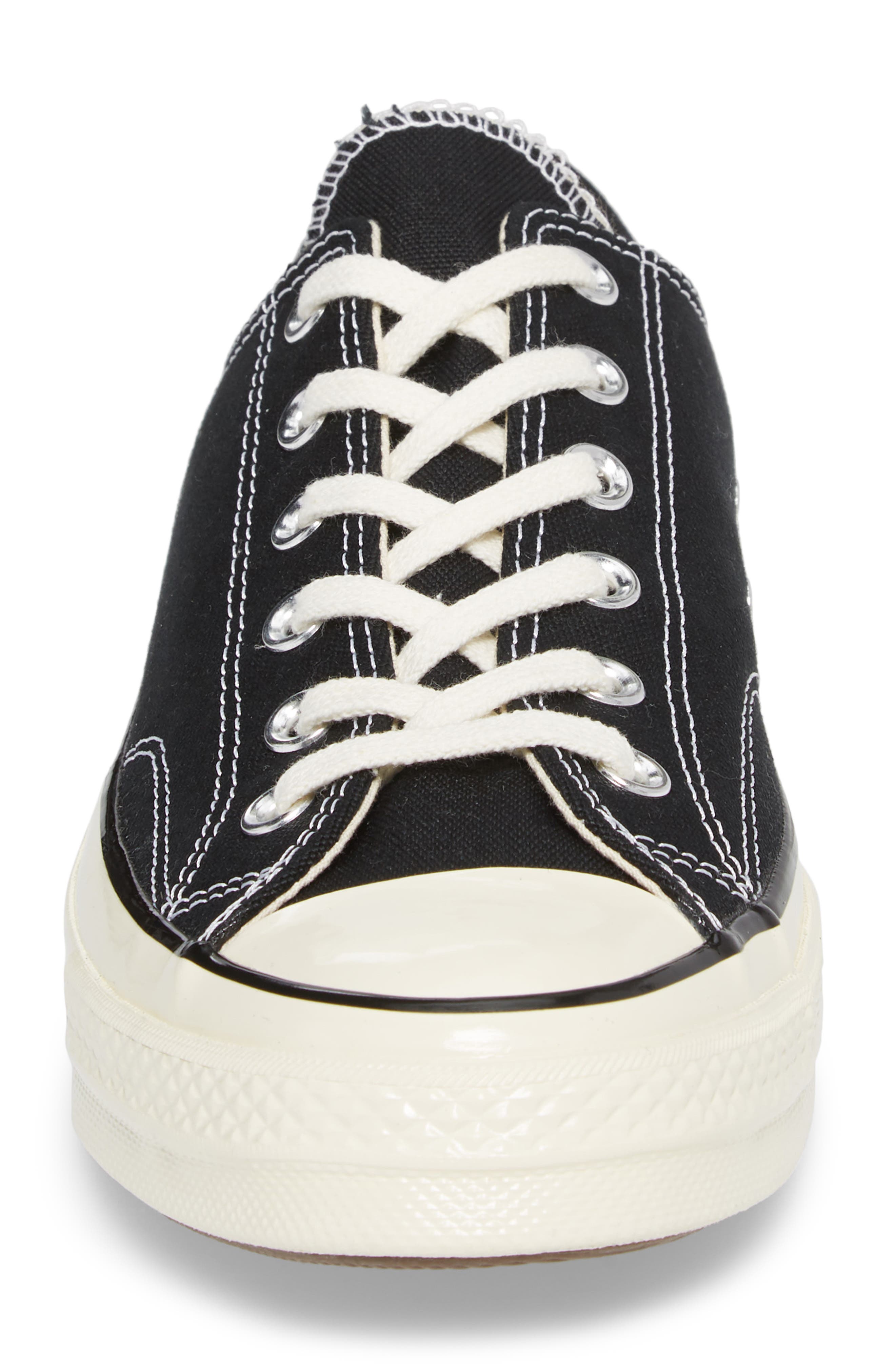 Converse Chuck Taylor<sup>®</sup> All Star<sup>®</sup> 70 Low Top Sneaker, Alternate, color, Black/ Black/ Egret