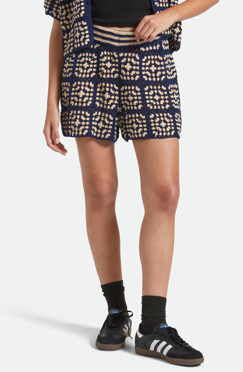Brixton Cotton Crochet Shorts, Main, color,