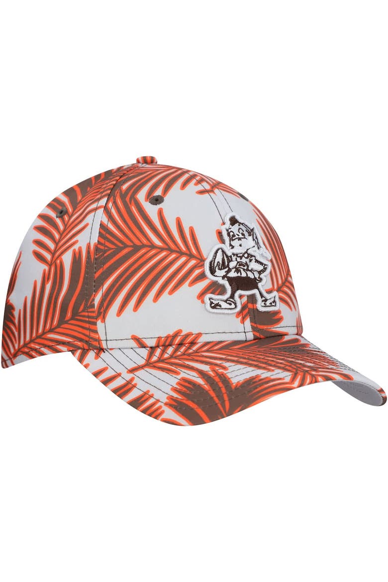 Men's New Era Gray Cleveland Browns Palms 39THIRTY Flex Hat, Alternate, color, Gray