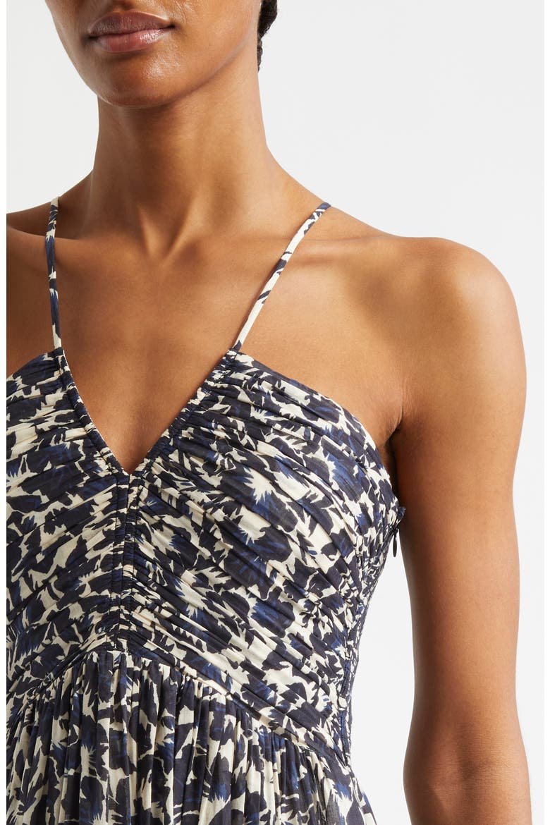 Romy Print Sleeveless Maxi Dress, Alternate, color, NAVY/ CREAM