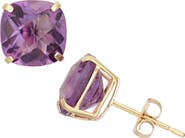 FZN 10K Gold Solitaire Stud Earrings
