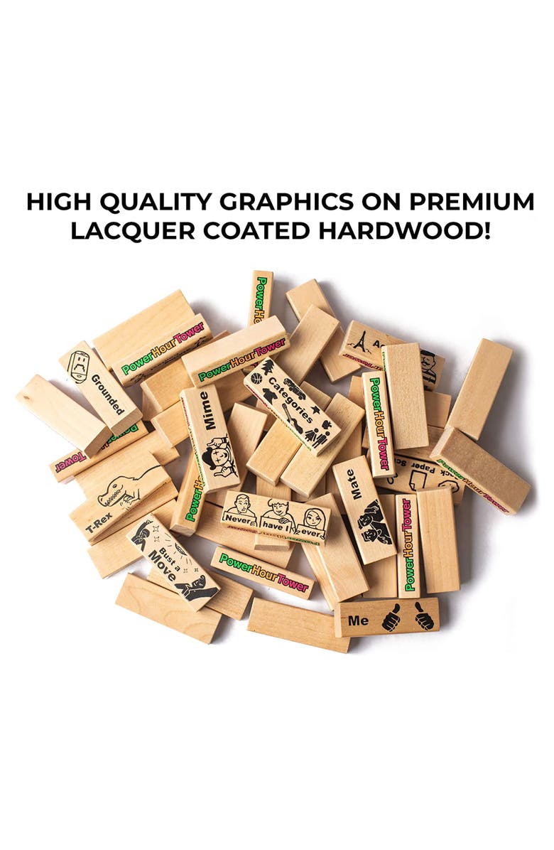 Power Hour Tower Stacking Party Game, Alternate, color, Multicolored