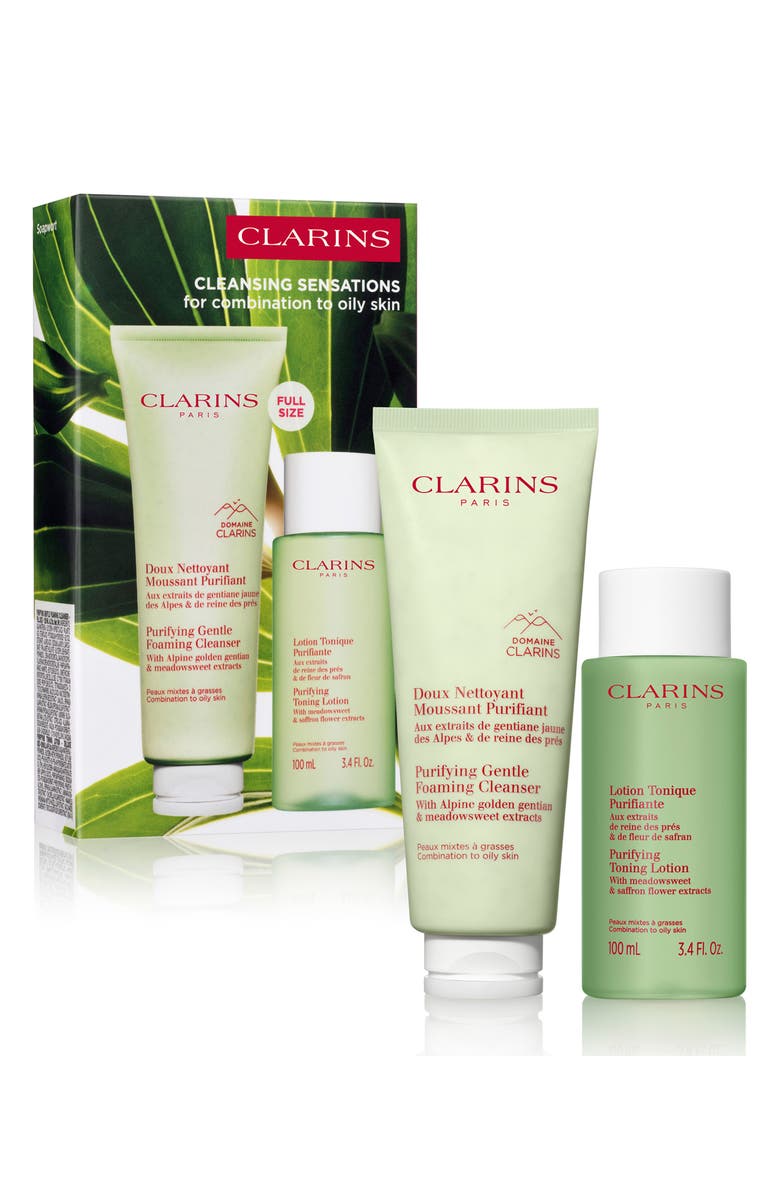 Clarins Purifying & Cleansing Set, Main, color,