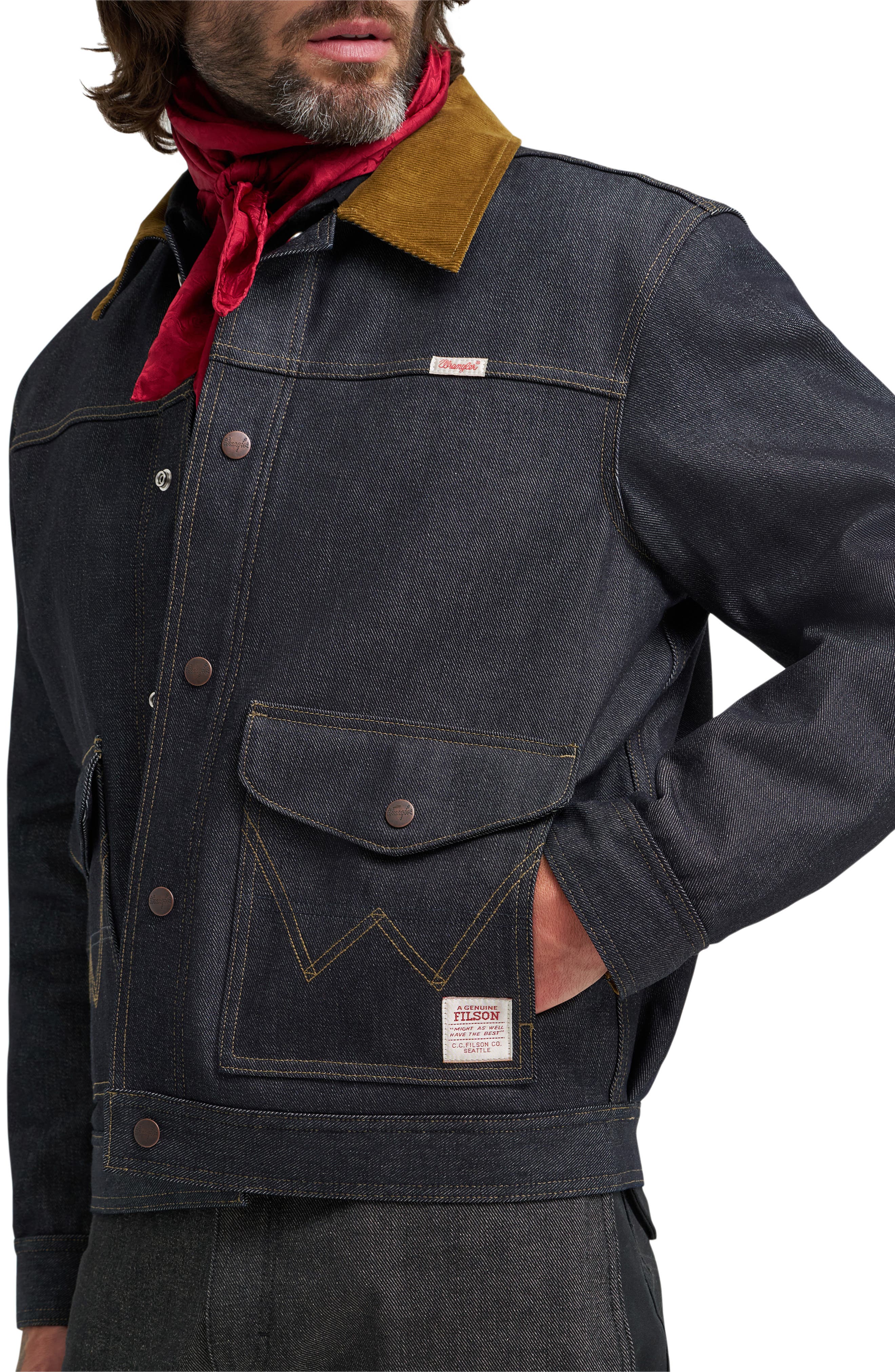Wrangler Filson X Wrangler Two-Tone Denim Work Jacket (Men