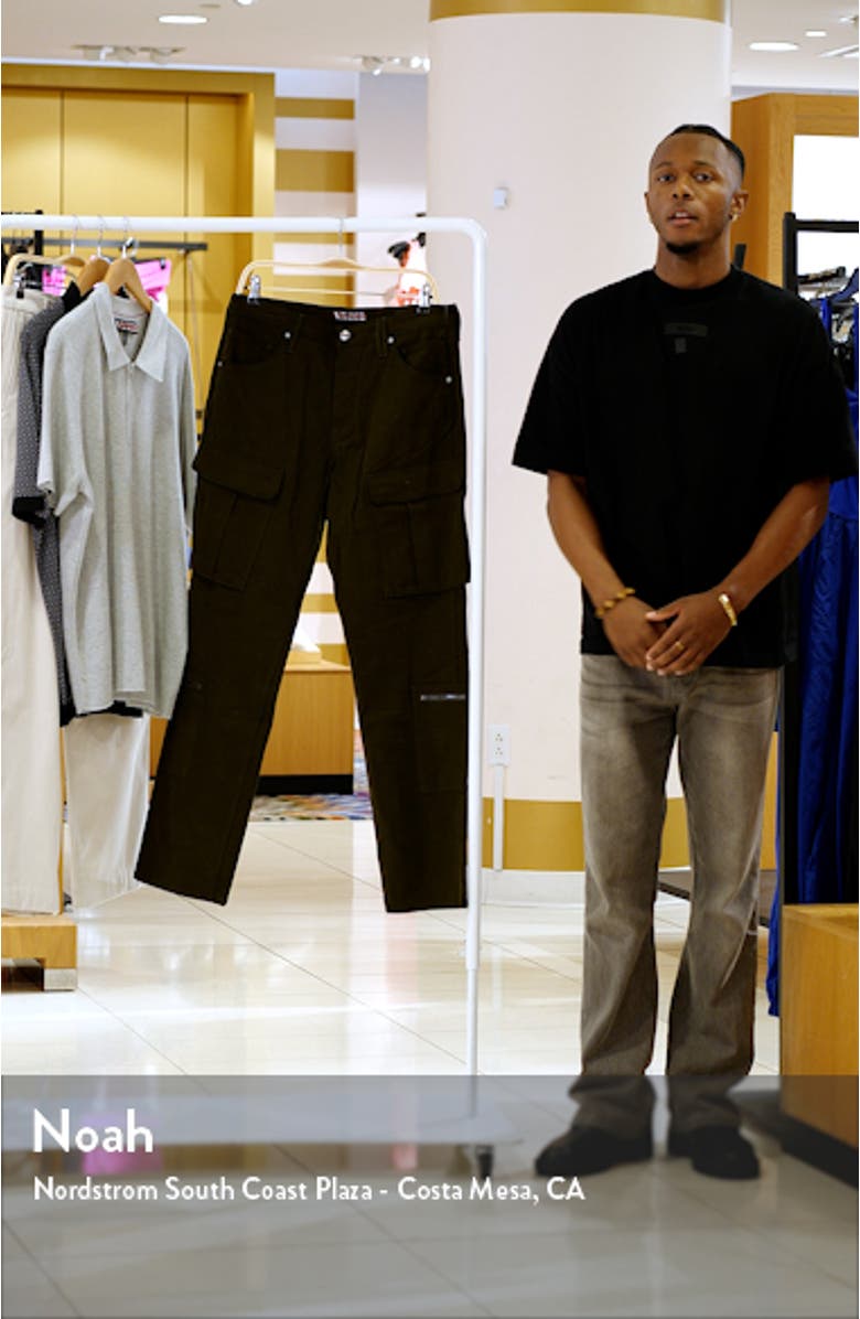 Baggy Stretch Cotton Cargo Pants, sales video thumbnail