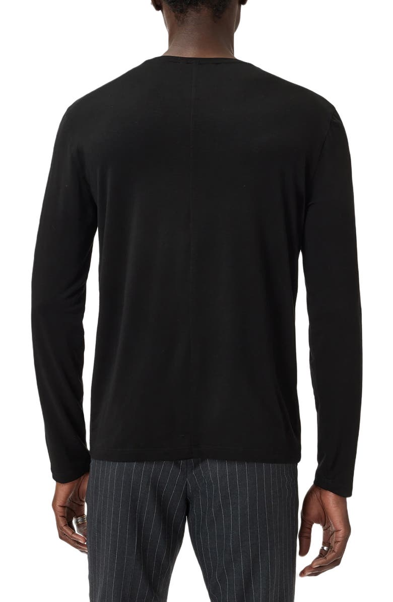 John Varvatos Clemente Lyocell & Wool Long Sleeve T-Shirt, Alternate, color, 