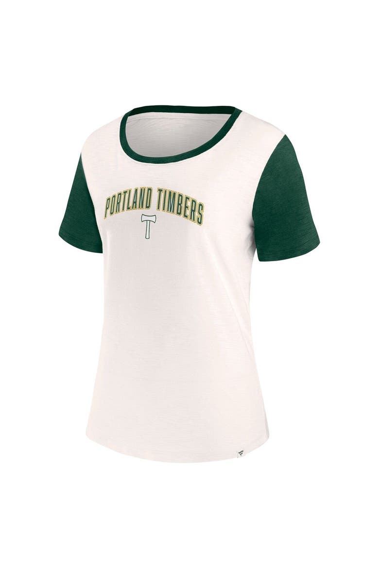 Women's Fanatics Branded Cream Portland Timbers Volley T-Shirt, Alternate, color, Cream
