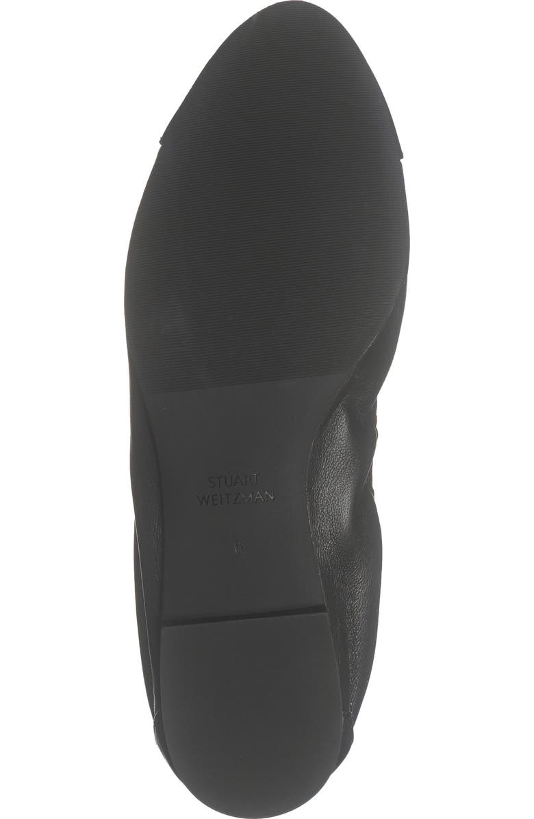 Stuart Weitzman Gabby Foldable Ballet Flat, Alternate, color, Black