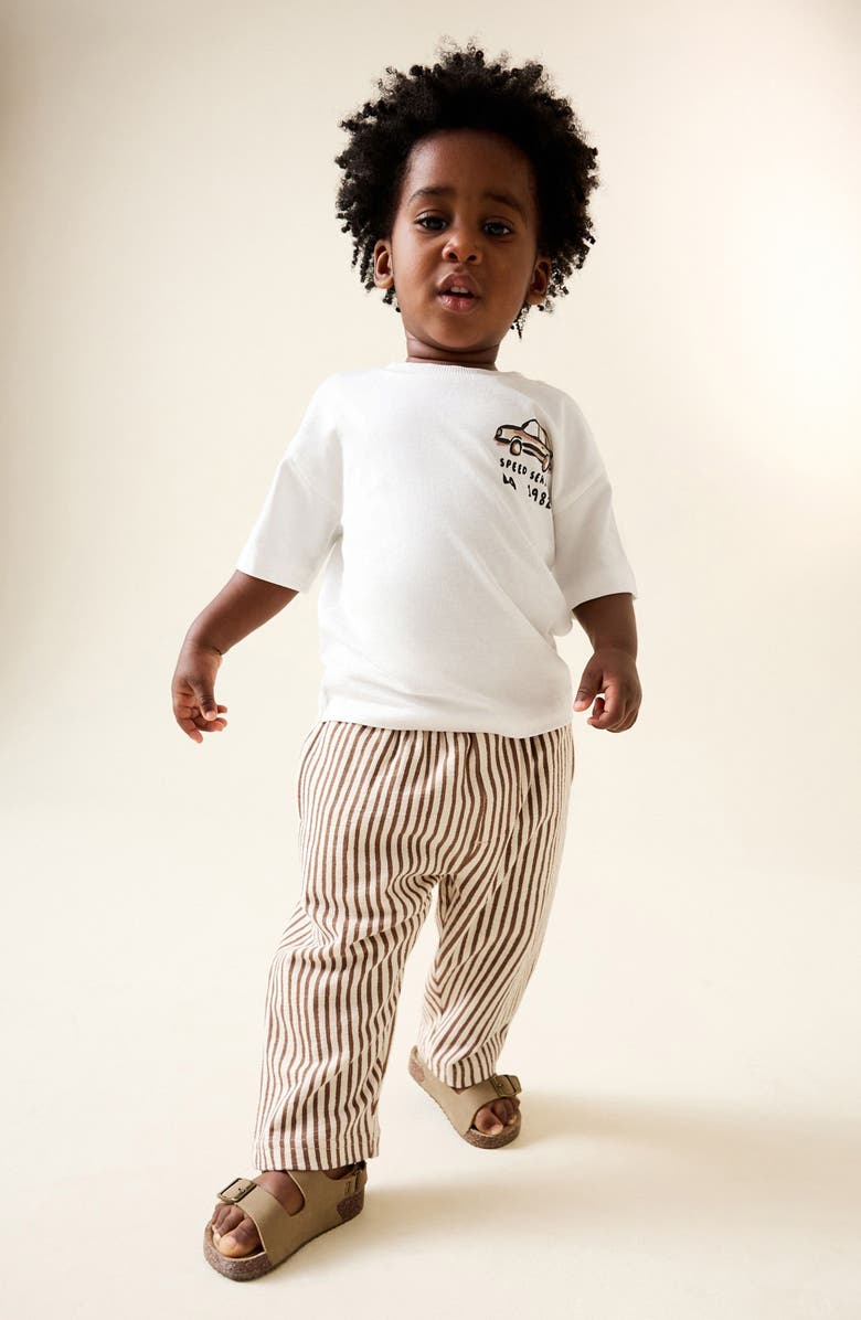 NEXT Kids' Stripe Pants, Alternate, color, Brown