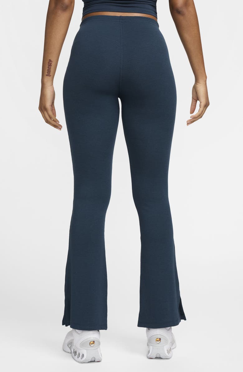 Nike Sportswear Chill Knit Flare Leggings, Alternate, color, Armory Navy/ Sail