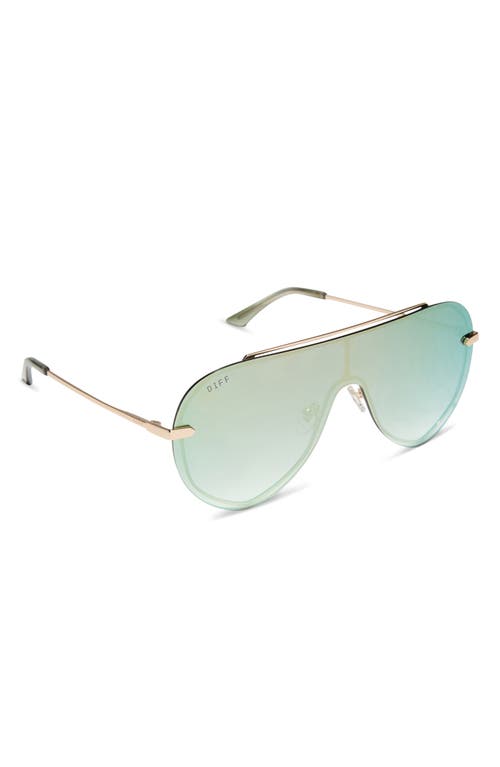 DIFF DIFF IMANI 139MM GRADIENT SHIELD SUNGLASSES 