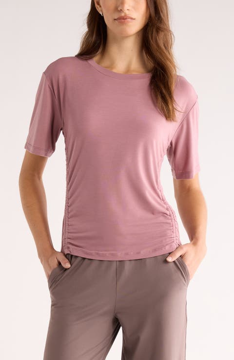 Breathe Ruched Performance T-Shirt
