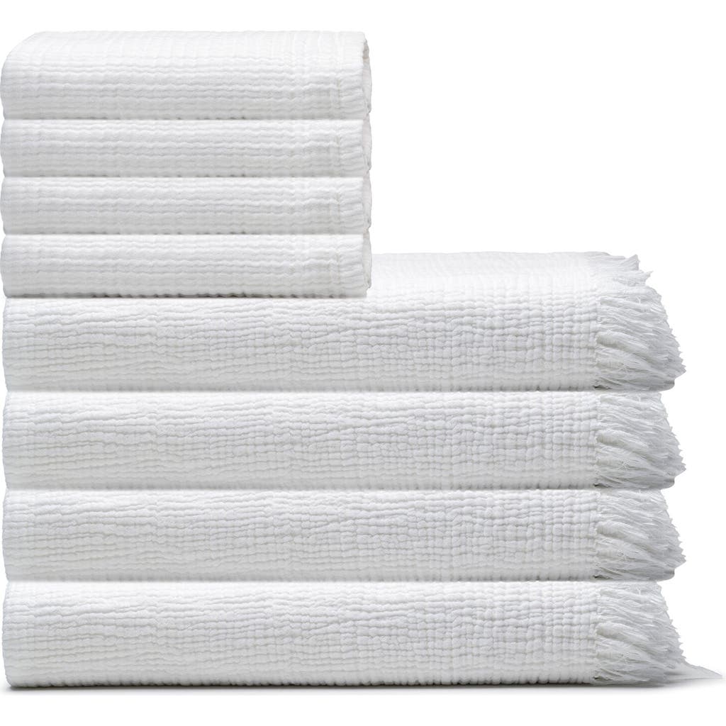 Olive And Linen Olive & Linen Soho Supersoft Towel Bundle In White