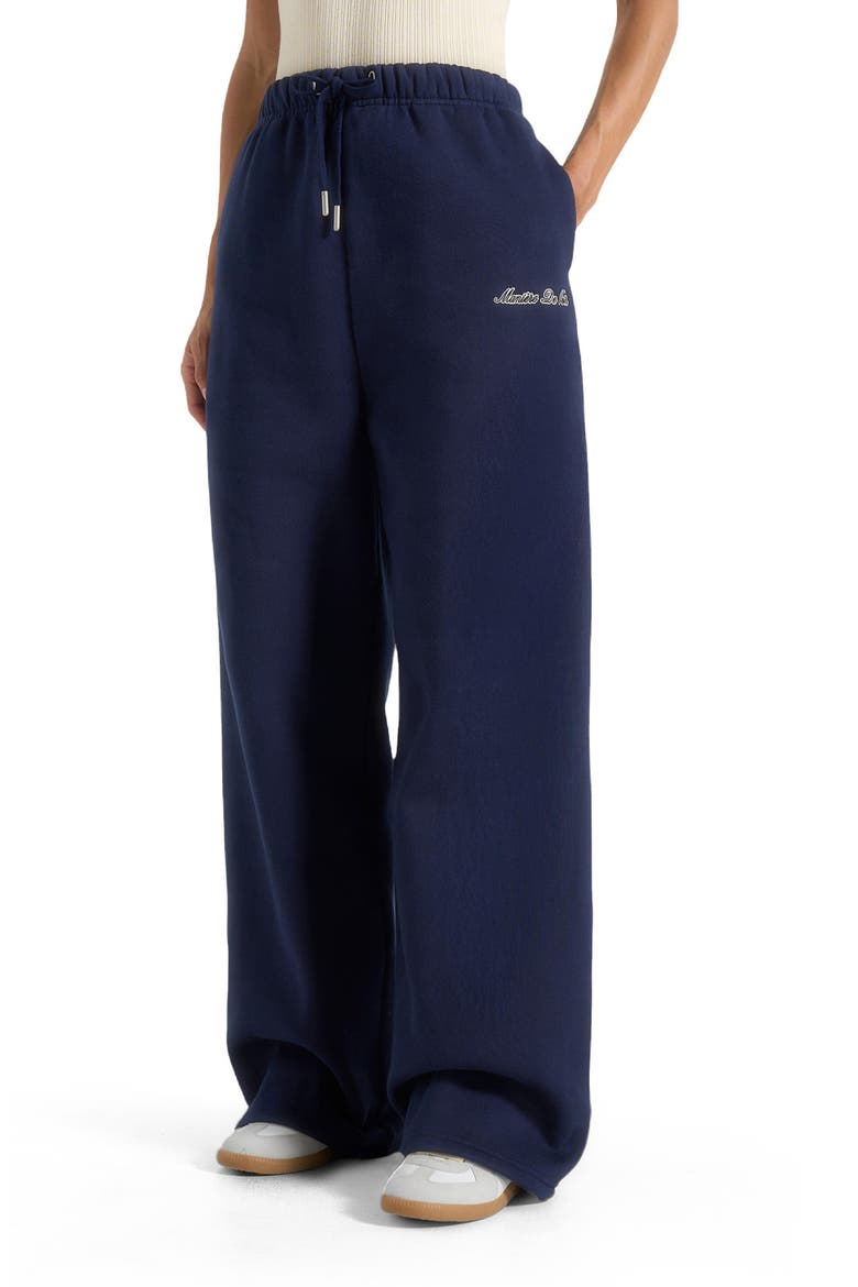 Unisex Signature Wide Leg Sweatpants, Alternate, color, Navy