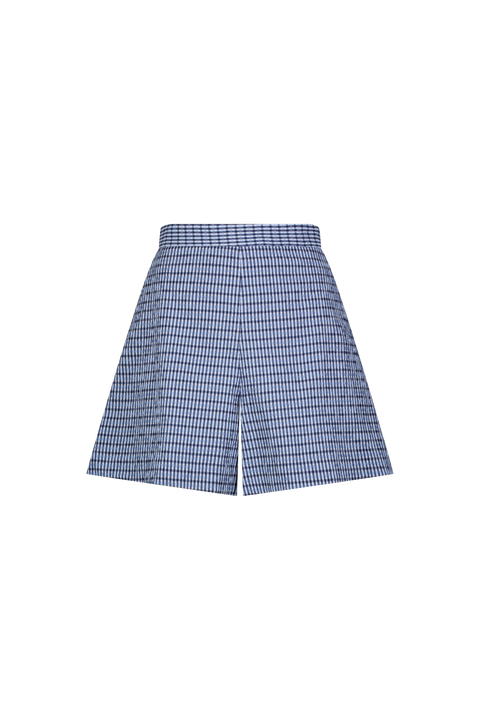 Checked Seersucker Short