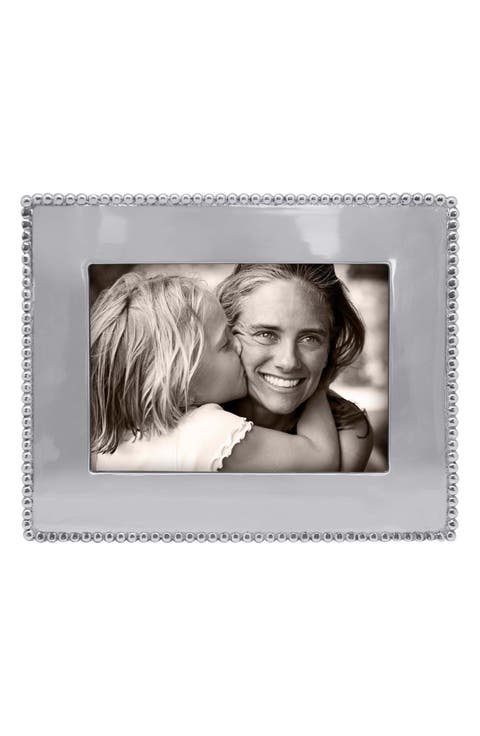 Beaded Recycled Aluminum Picture Frame