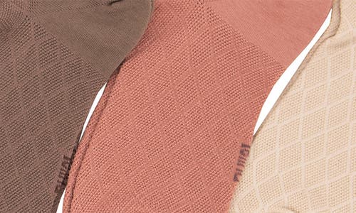 FELINA FELINA ASSORTED 6-PACK TEXTURED MESH NO SHOW SOCKS