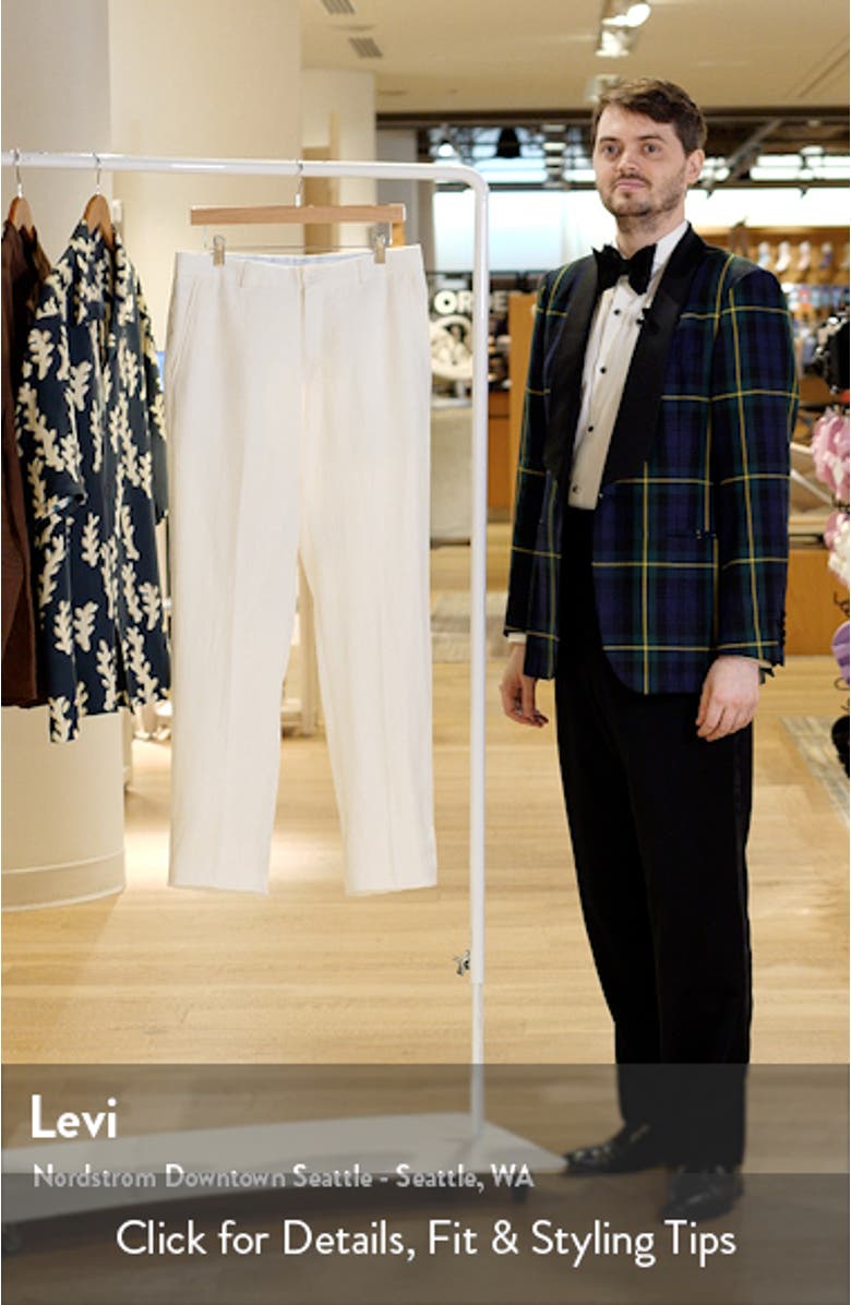 Flat Front Linen Dress Pants, sales video thumbnail