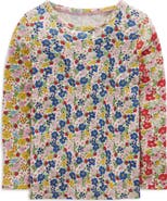 Mini Boden Kids' Long Sleeve Pointelle Top