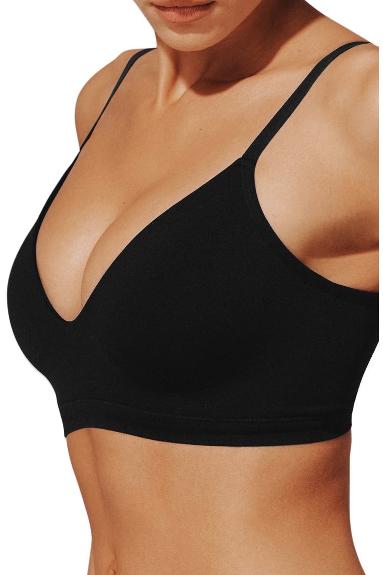 Form 2-Pack V-Neck Wireless Bras, Alternate, color, TAUPE BLACK