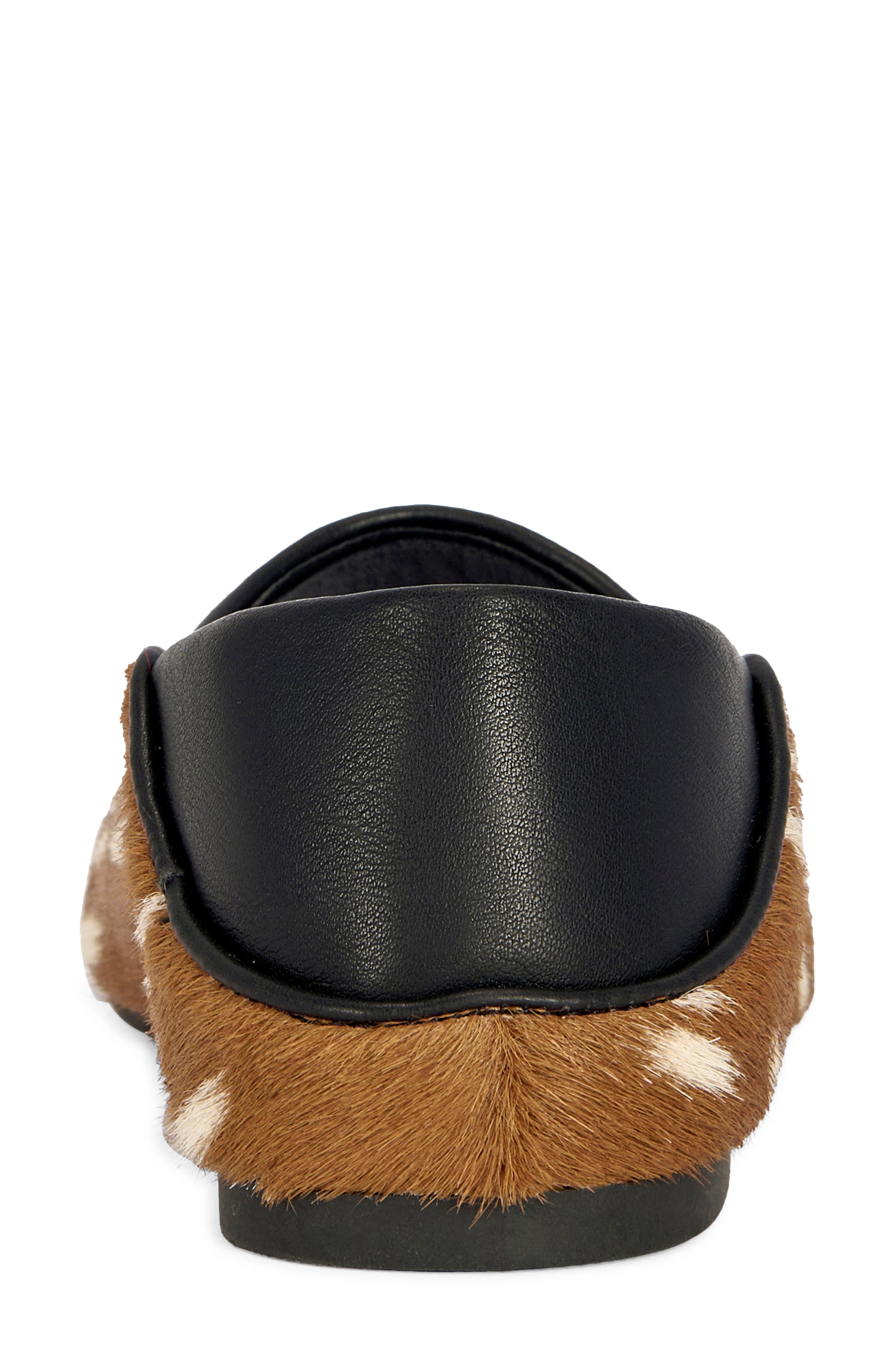 Amaris Genuine Calf Hair Flat, Alternate, color, TAN MULTI