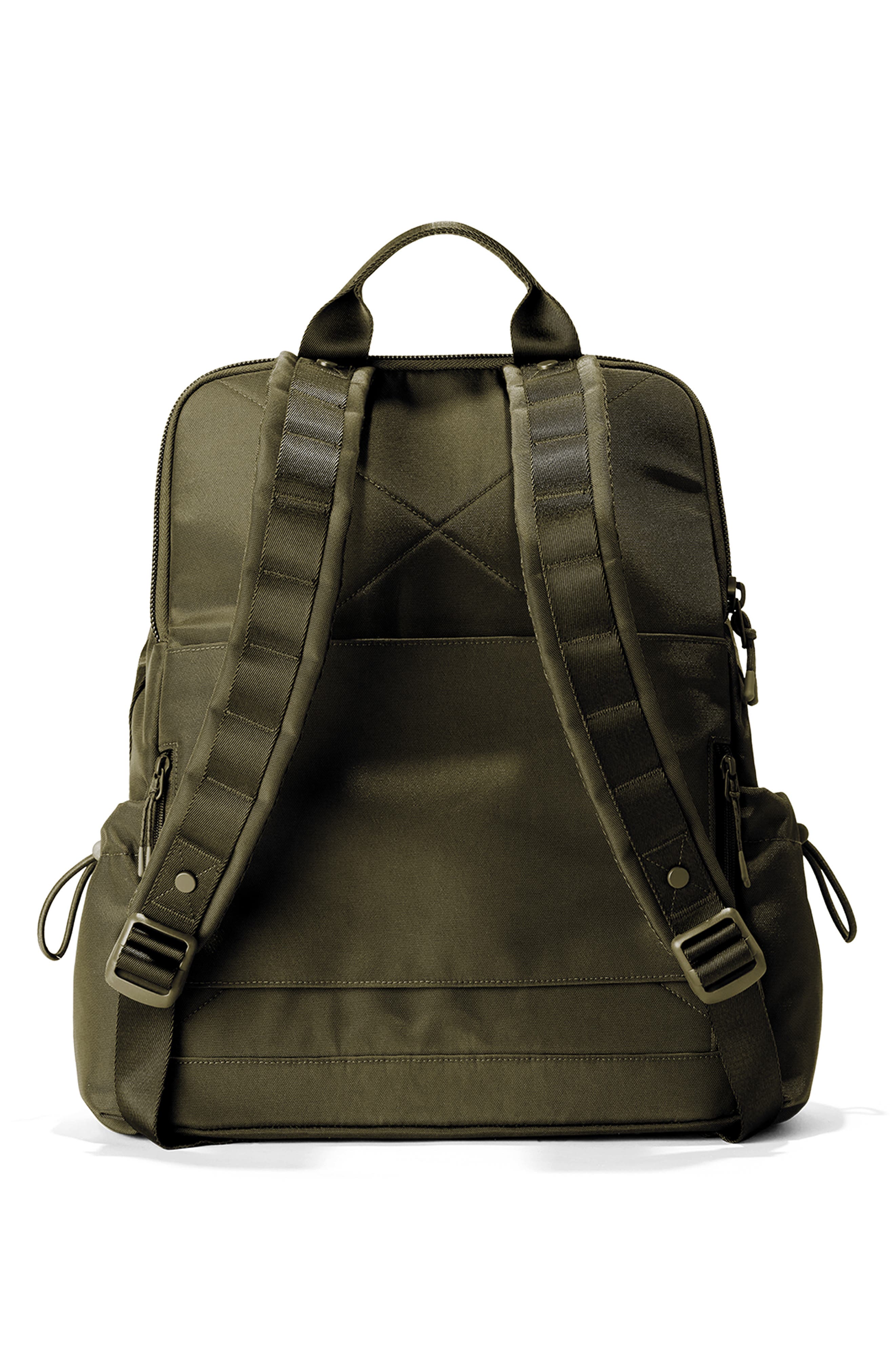 Brooklyn Flap Top Backpack, Alternate, color, DARK MOSS