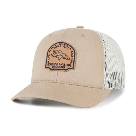 Men's '47 Khaki Denver Broncos Bonehide Trucker Adjustable Hat