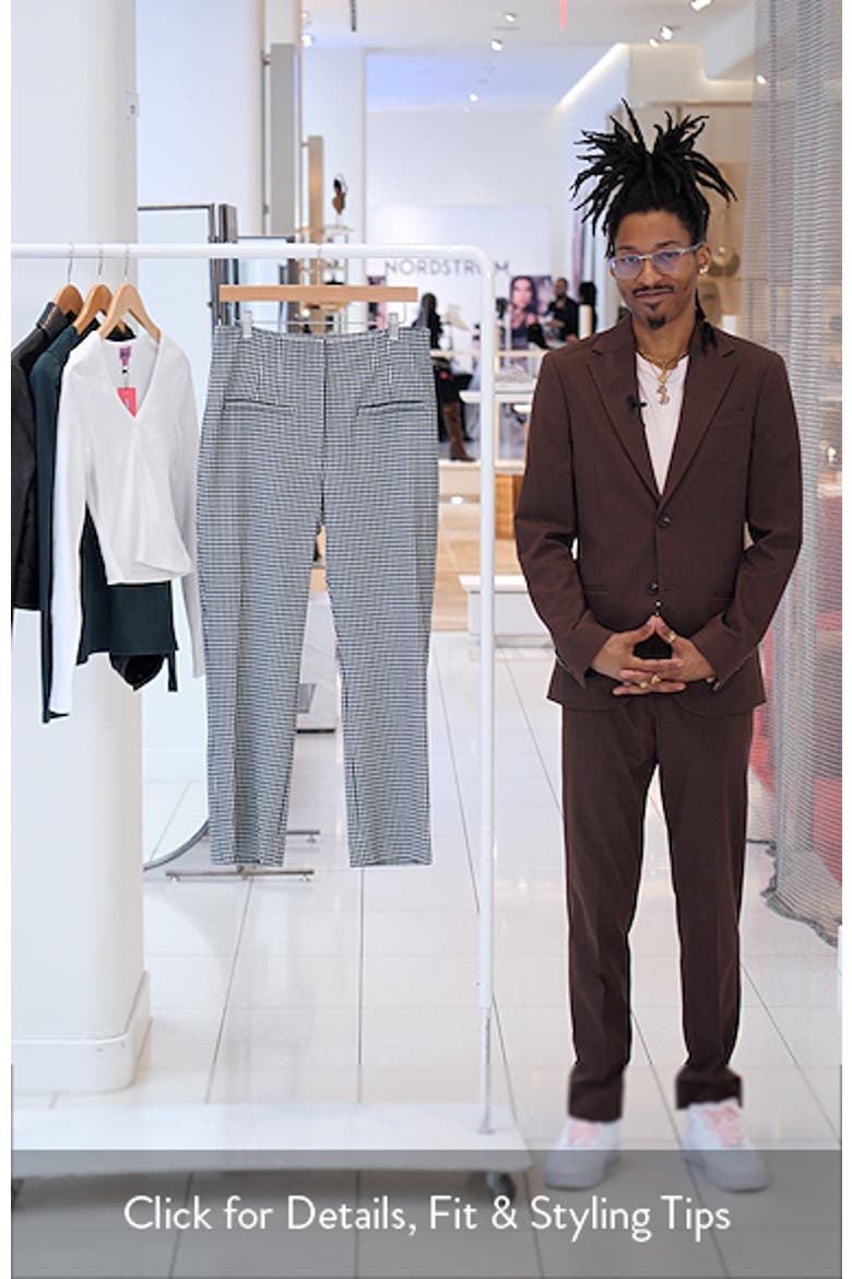Kean Houndstooth Check Crop Pants video