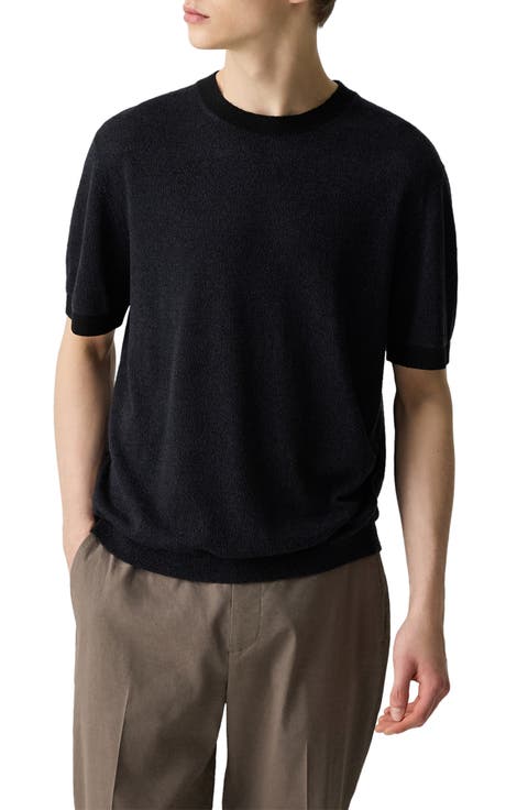 Linen & Silk Short Sleeve Sweater