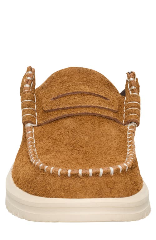 Hey Dude Wally Next Suede Loafer Mule In Brown