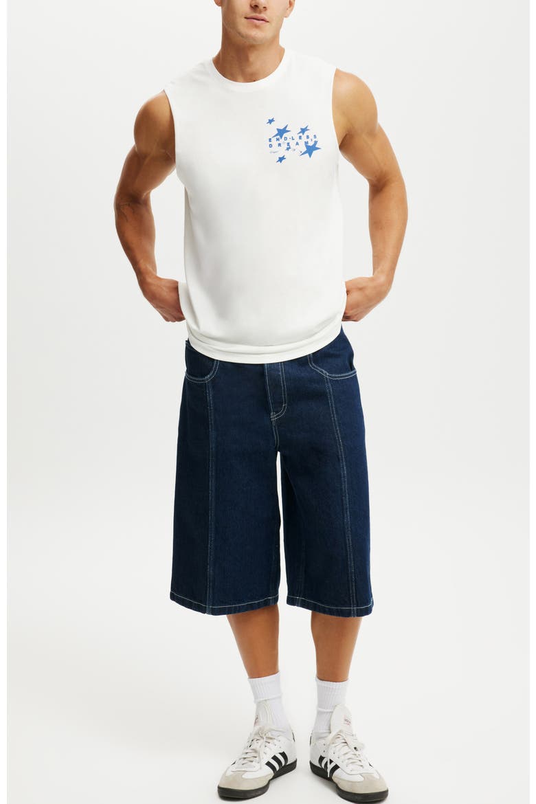 Men's Graphic Muscle, Alternate, color, Vintage White Art Of Luxury