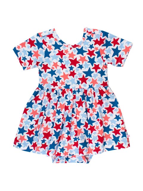 Baby/Toddler Knit Short Sleeve Twirl Romper