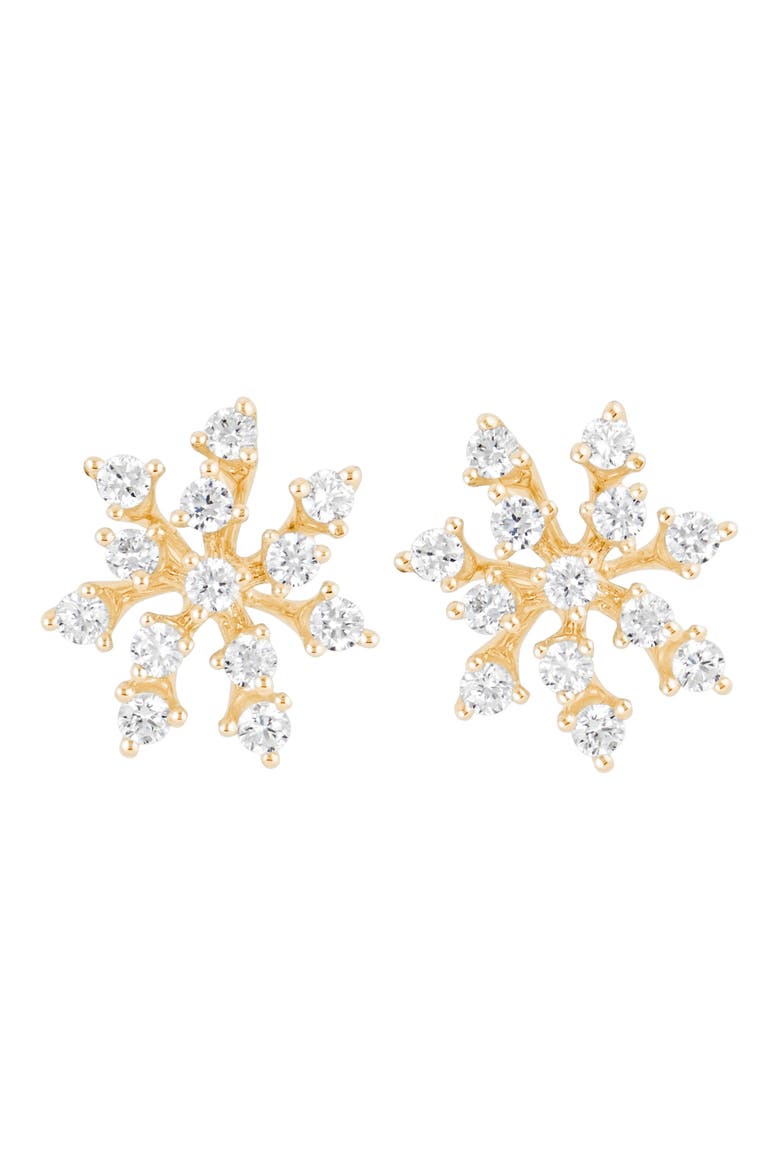 Luminus Small Diamond Earrings, Main, color, ROSE GOLD