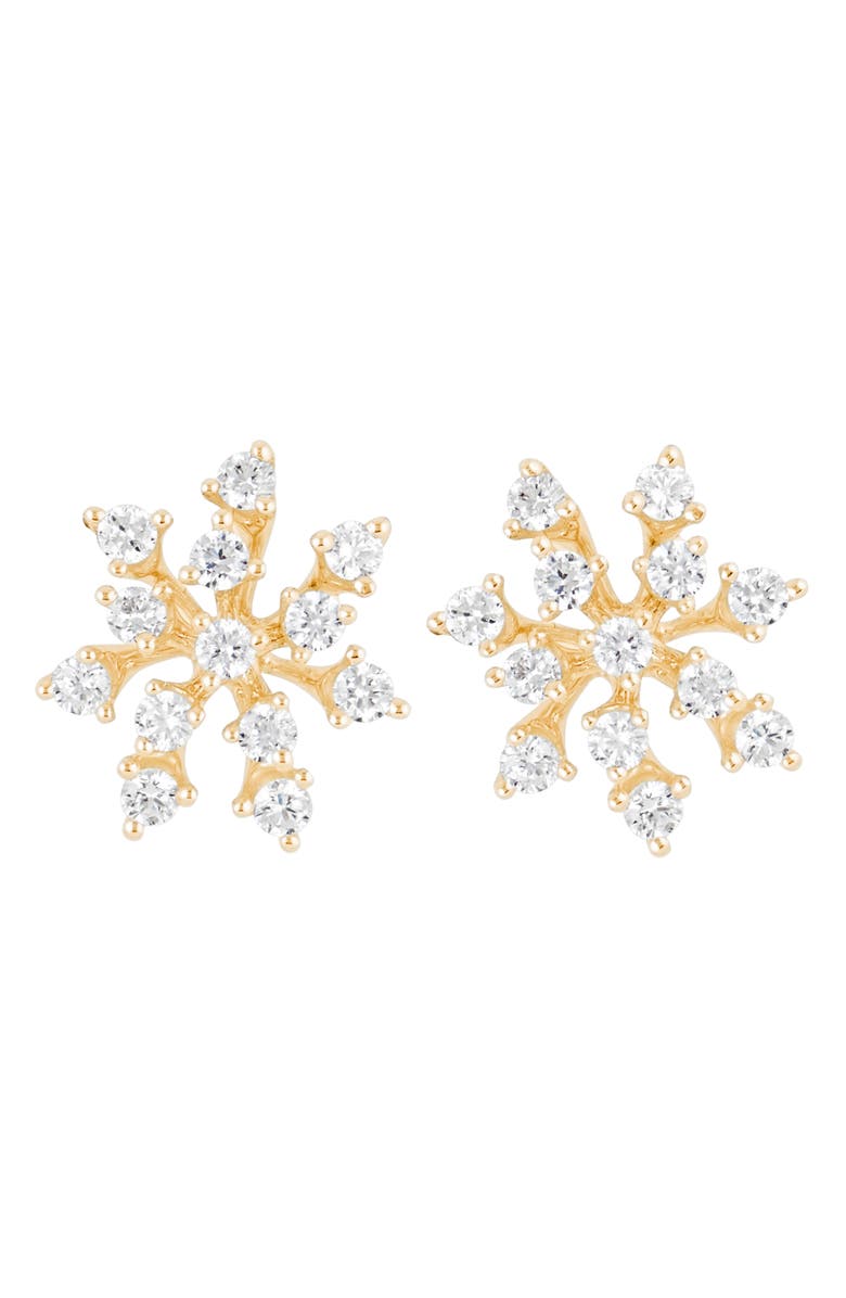 Hueb Luminus Small Diamond Earrings, Main, color, Rose Gold