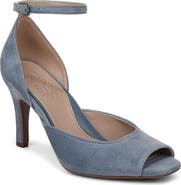 Naturalizer Asha Ankle Strap Peep Toe Pump