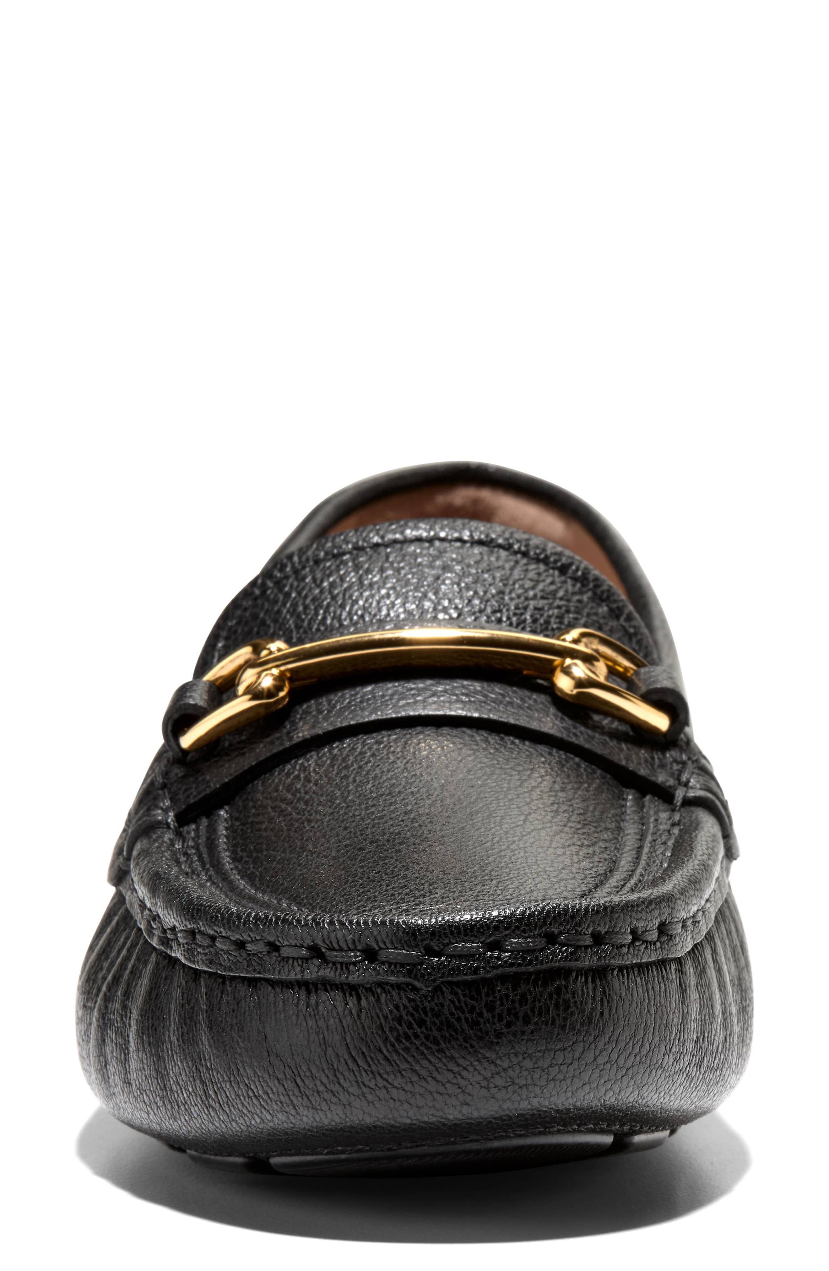 Cole Haan Emeryn Horsebit Driver Loafer, Alternate, color, Black Leather