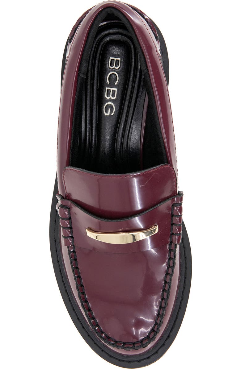 BCBGeneration Laney Lug Loafer, Alternate, color, Dark Cherry