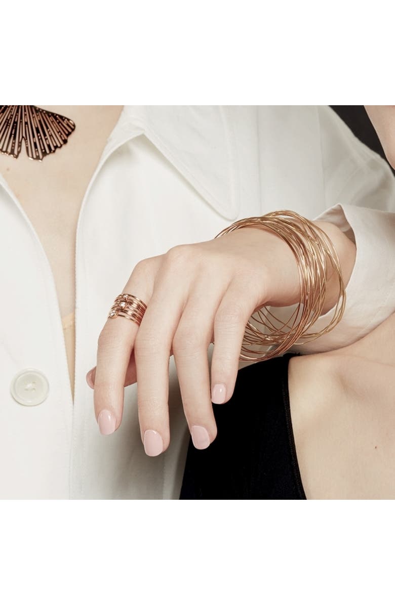 ginette ny Circles Bangle 3 Pack, Alternate, color, Plain Gold