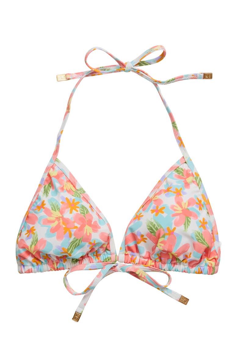 Women's Sustainable Triangle Bikini Top, Main, color, Hawaiian Luau
