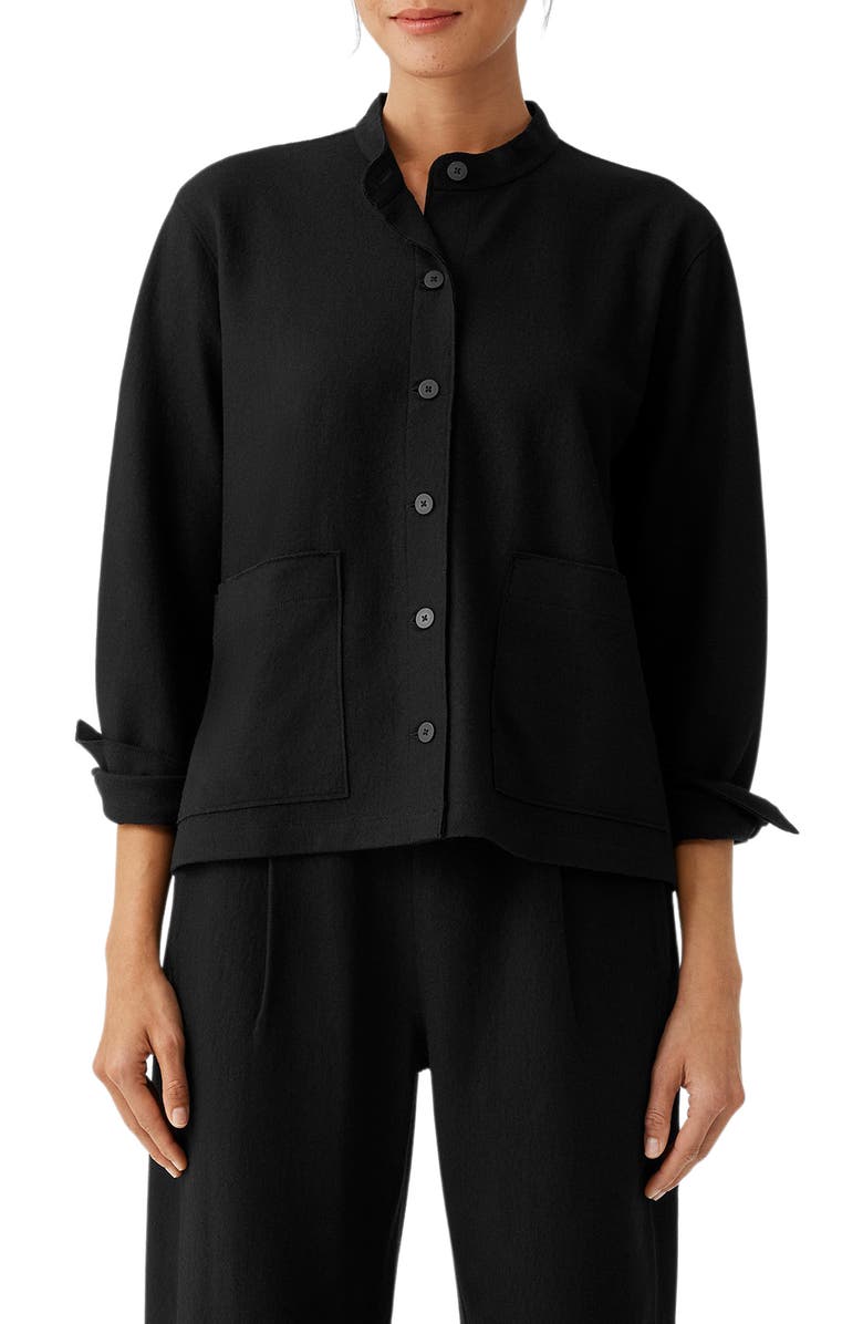 Eileen Fisher Wool Shirt Jacket, Main, color,